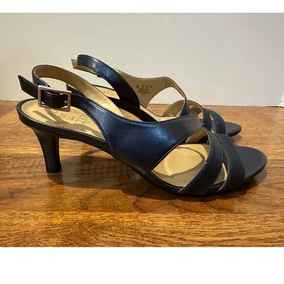 Naturalizer Taimi Slingback Evening Sandals – Navy | Women’s Size 8 Formal Shoe - Picture 2 of 10